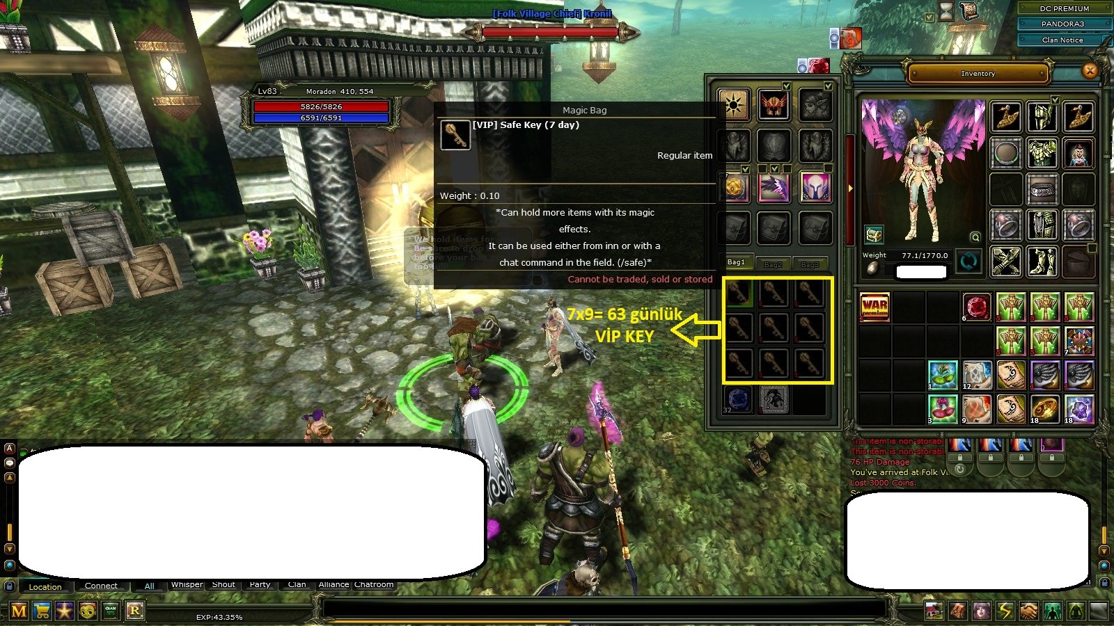 83 % 43 Karus priest Bol puslu