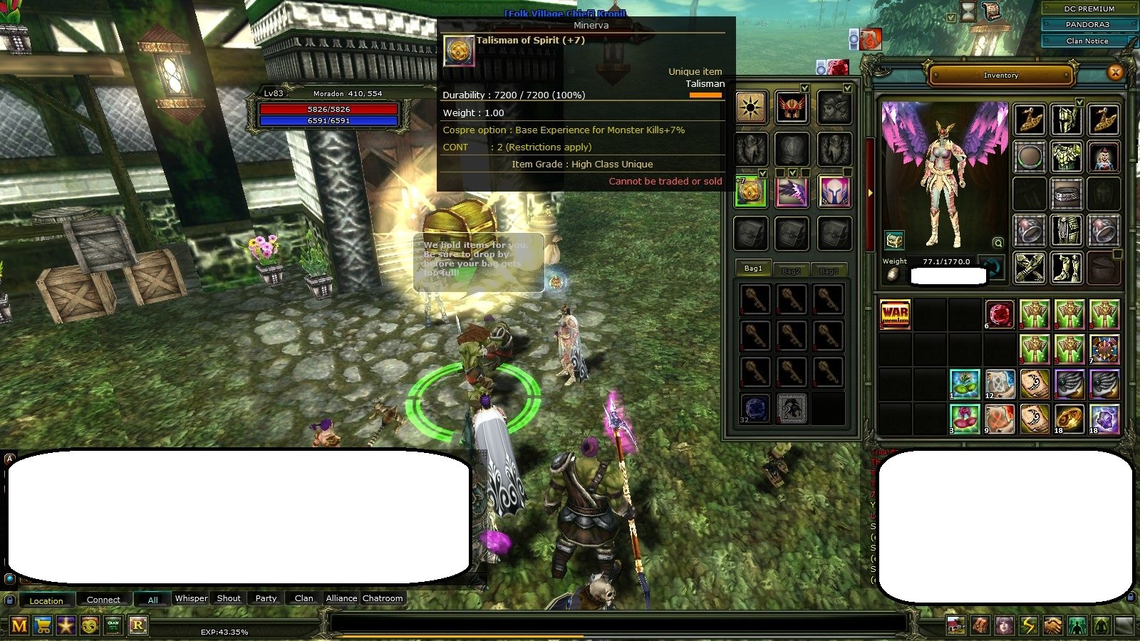 83 % 43 Karus priest Bol puslu