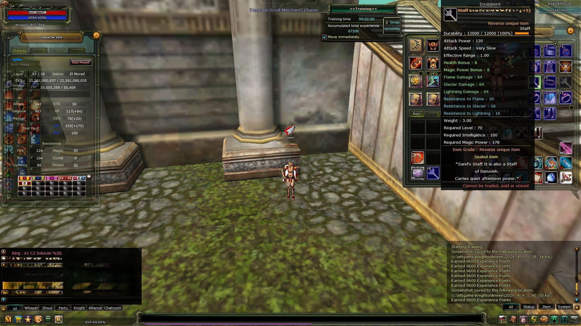 SELL 83/10 HUMAN MAGE 8 QUEST STAFF 6 POLE STAFF 2x 0 QUEST STAFF - 100 DEF 90 DEF 10MP