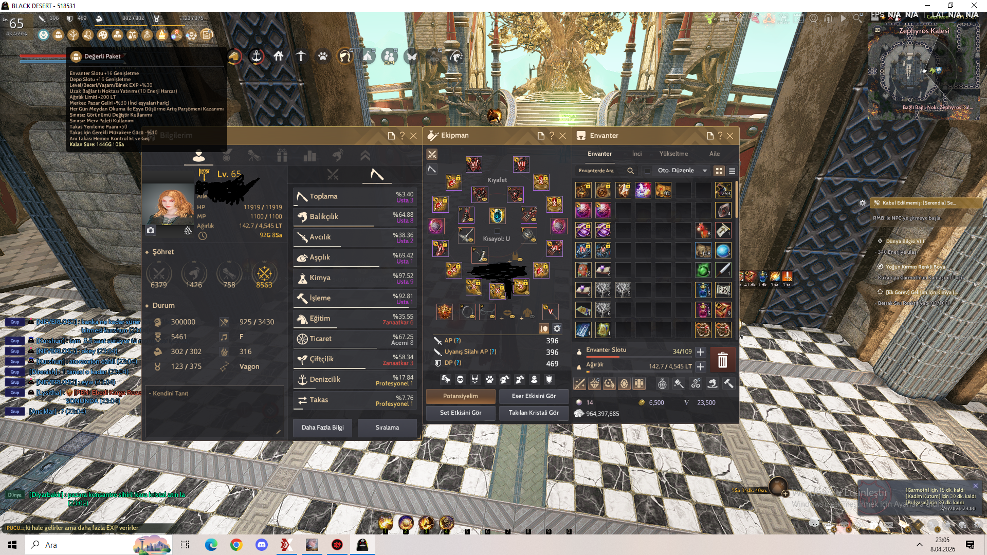 ENDGAME FULL FULL 865 GEAR CLİENT HESABI !!! GİR BİR BAK