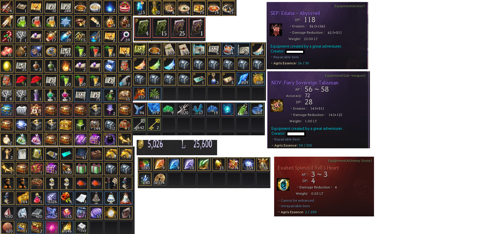 394AP/464DP 858GS Endgame Hesap. Splendid Vell, DEC Sovereign