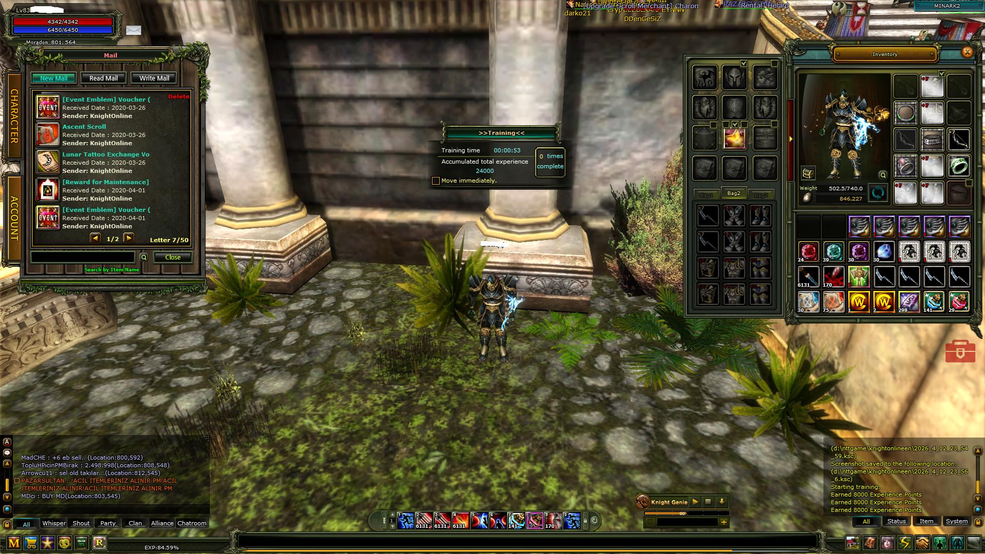 83 LVL OKÇU VE 83 LVL PRİEST AÇIKLAMA VE GÖRSELLERDE HERŞEY GÖRÜNÜYOR!!!