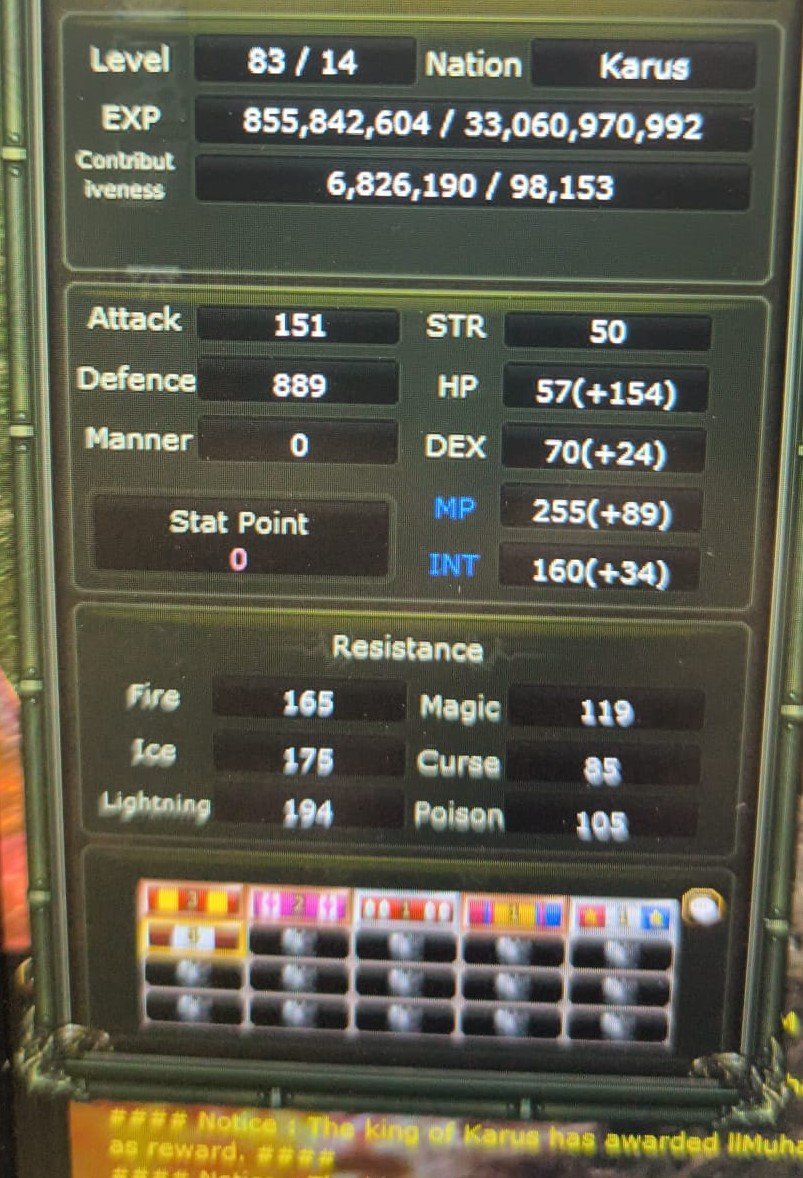 83/14 karus kız mage 6.8m np