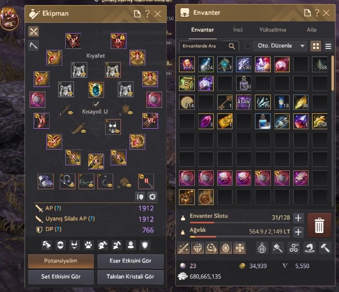 395 AP / 471 DP/ Full X Karakter / Helaklı / Krakdolu / Pusula / Teleskop / TR MENA