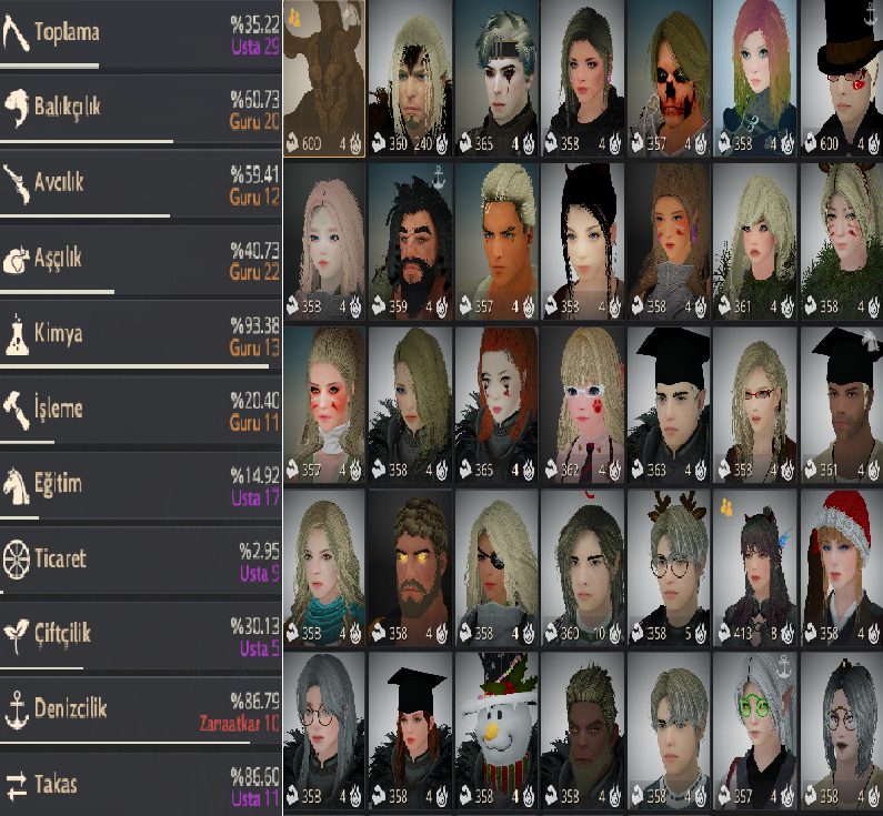 64 büyücü krog pusulalı