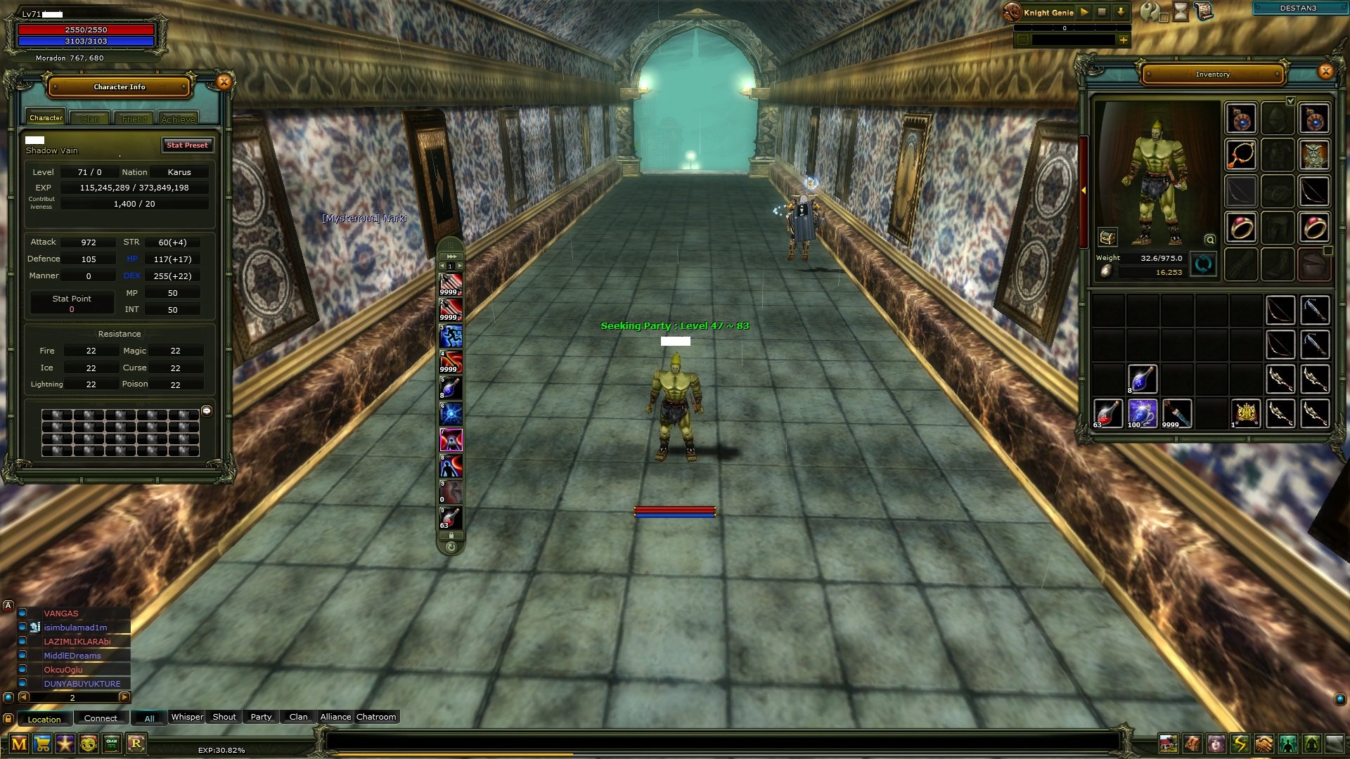 DESTAN 71 LVL KARUS OKÇU TRADE AÇIKTIR.