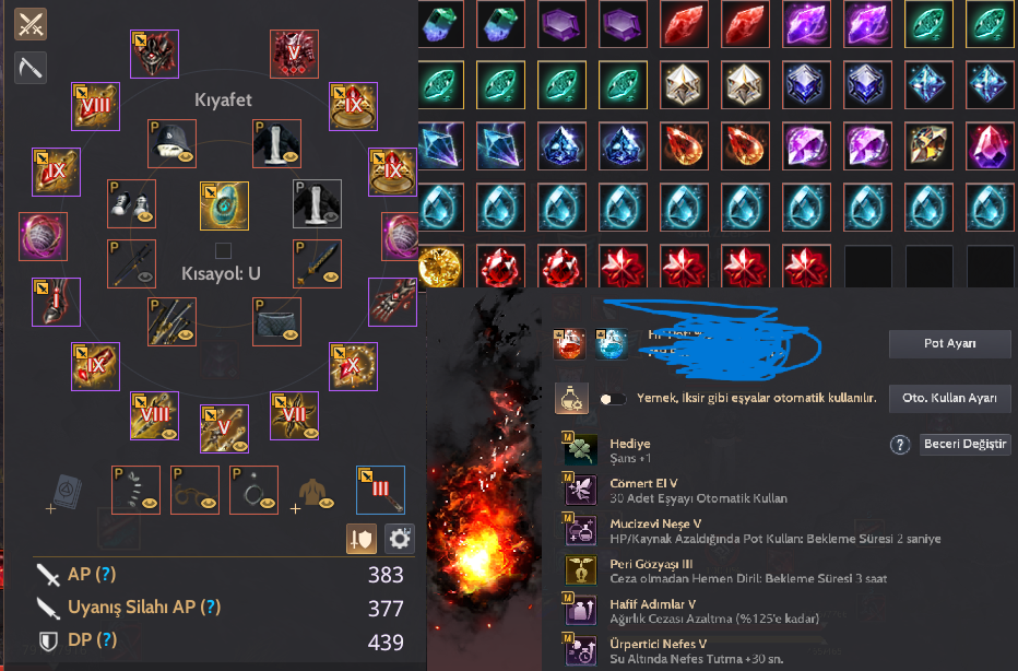 820 GEAR - 64 Ninja % 40 - 63 Seraph % 80