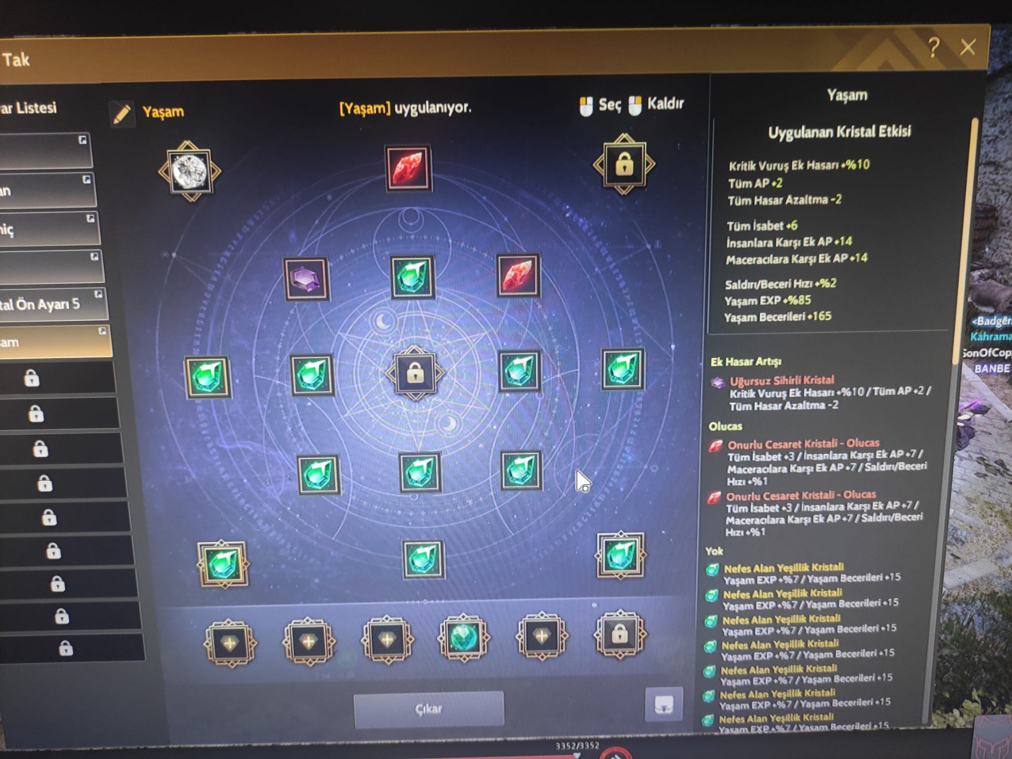 787 gs hesap 610 enerji yksek masteryli life