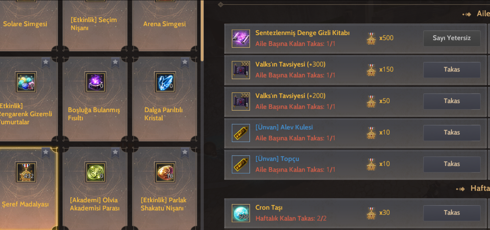 837GS orta başlangıç hesabı