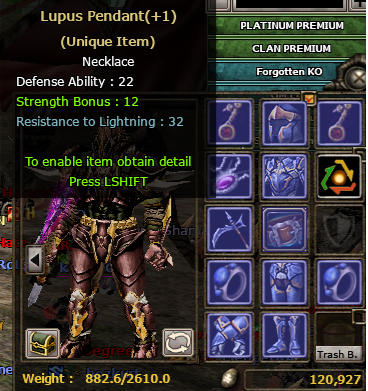 7 Chitin set / Reb 3 Raptor / Lupus 1 - 12 STR RING - 10STR set / Forgot Belt - DOL 4 / Grade 6 Emblem.