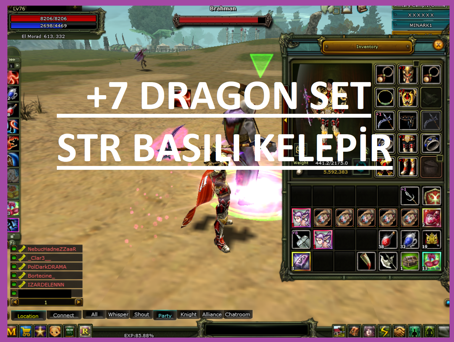 7 DRAGON SETLİ KELEPİR WARRIOR
