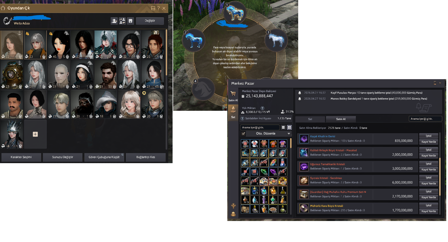 CLİENT 836 GS CADI 64 DRAK 65 VAHŞİ 64 LVL KROGDALO TELESKOP KARAK HESAP