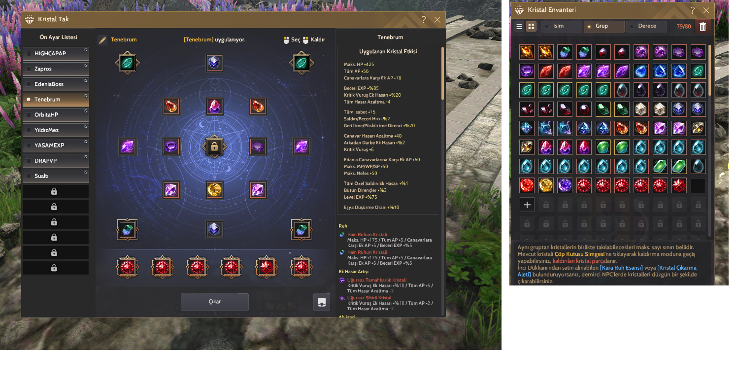 CLİENT 836 GS CADI 64 DRAK 65 VAHŞİ 64 LVL KROGDALO TELESKOP KARAK HESAP