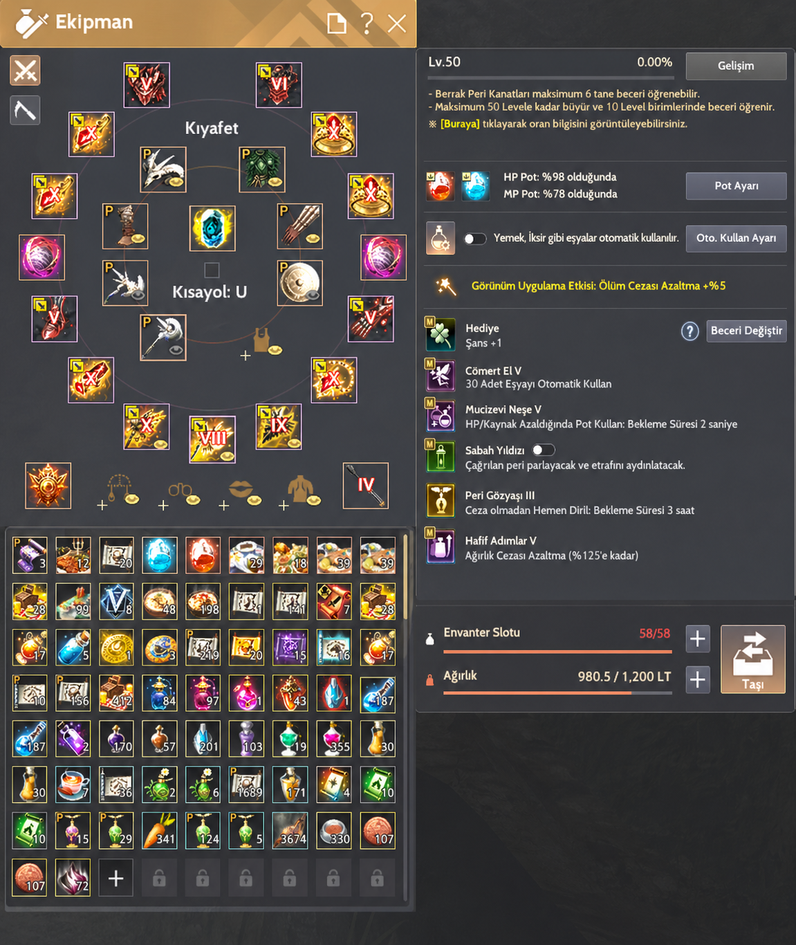 855 GS Ana Silah DEC Client hesap