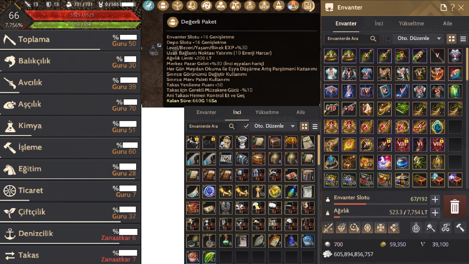 MENANIN EN YÜKSEK LİFE/YAŞAM SEVİYELERİNDE-867 GS-66 LV