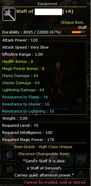 83/11 % 71,55/ 8 Quest Stafflı Karus Kız Mage. 1M-np Görevlerinin % 50 den fazlası duruyor