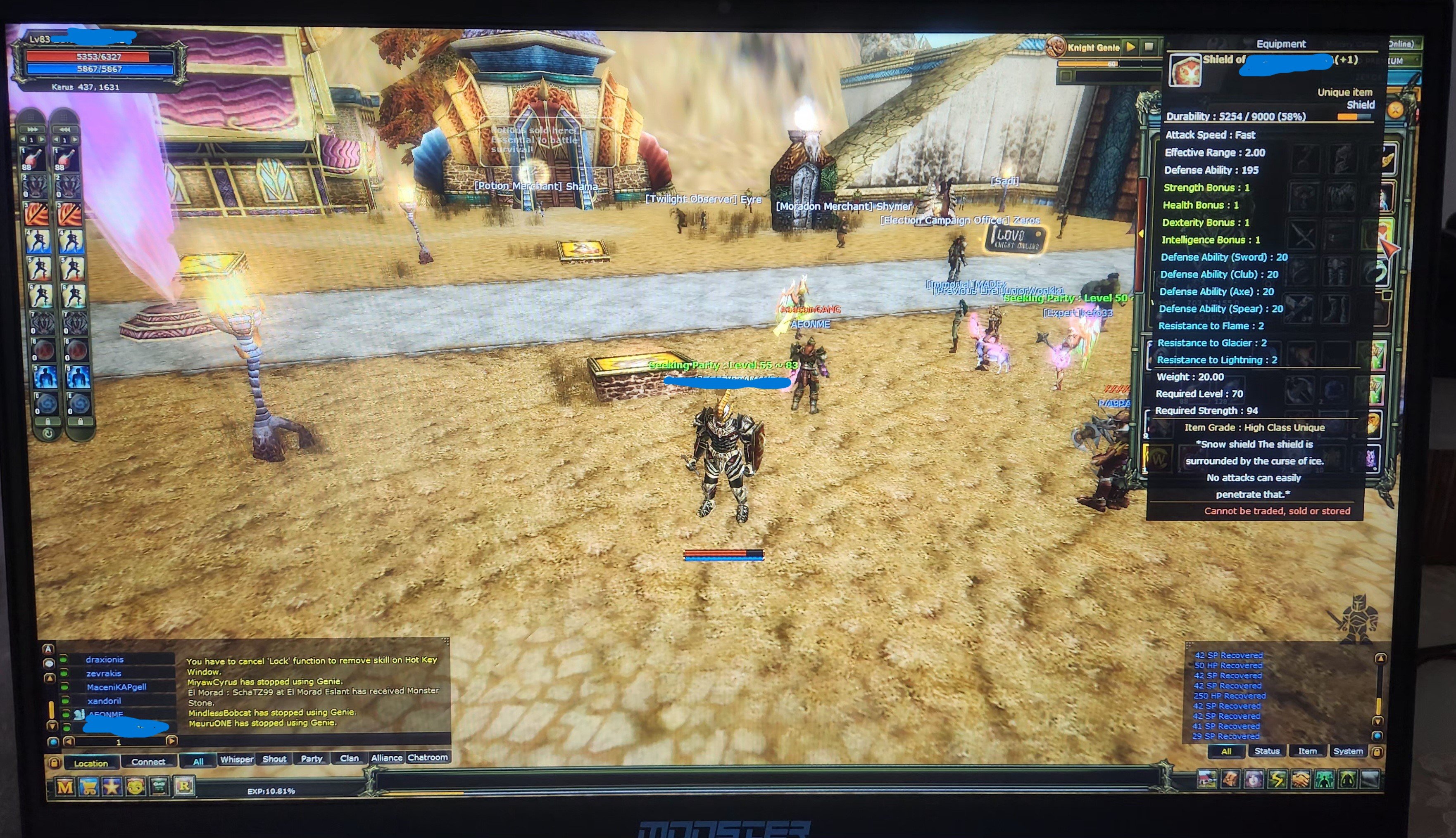 83 lwl warrioir Karus Quest duruyor fiyat Performns