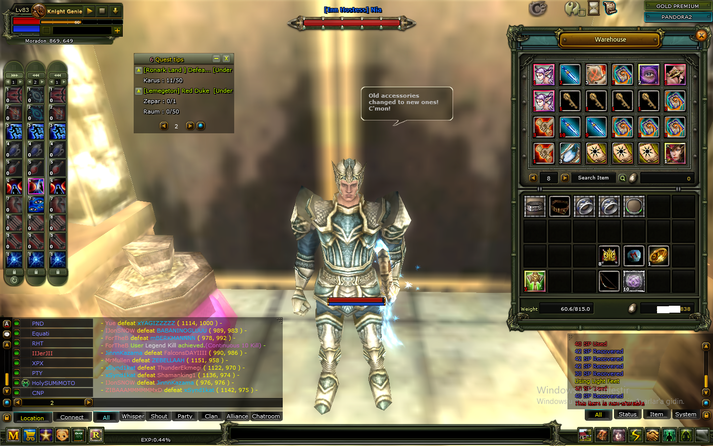 7 QUEST BOW 83 ROGUE PREMİUMLU