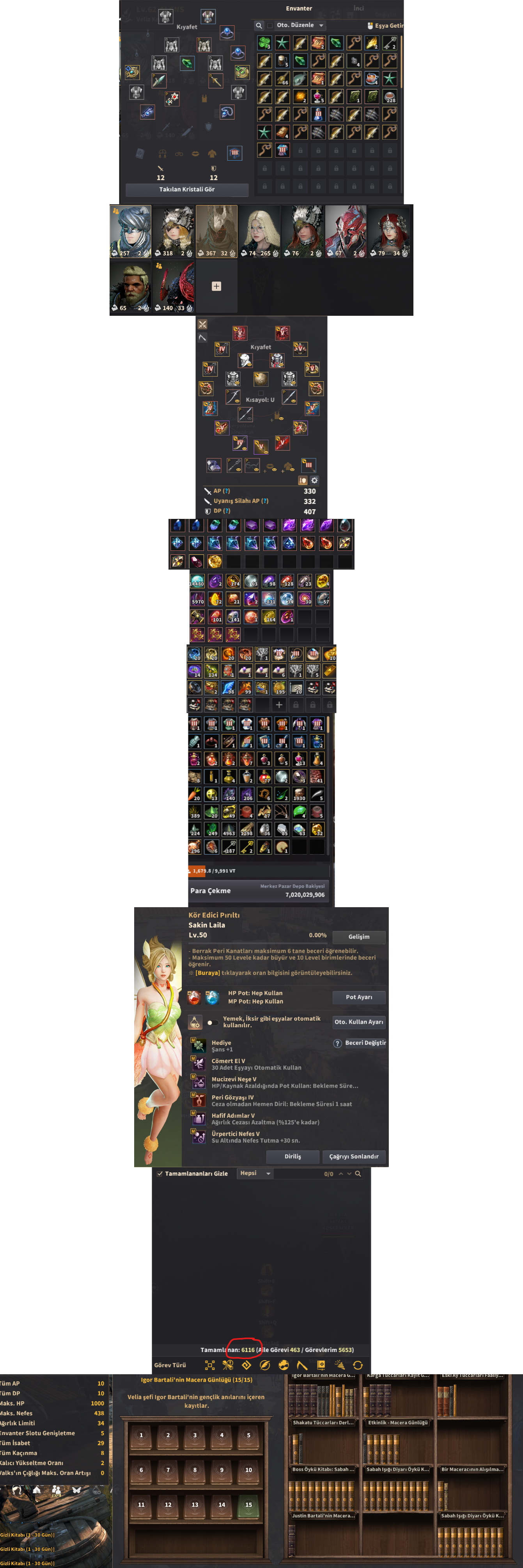 EU TEMİZ ACCOUNT SADECE BDO KARAKTERİ AÇILDI 6115 GÖREVLİ 332 407 DP