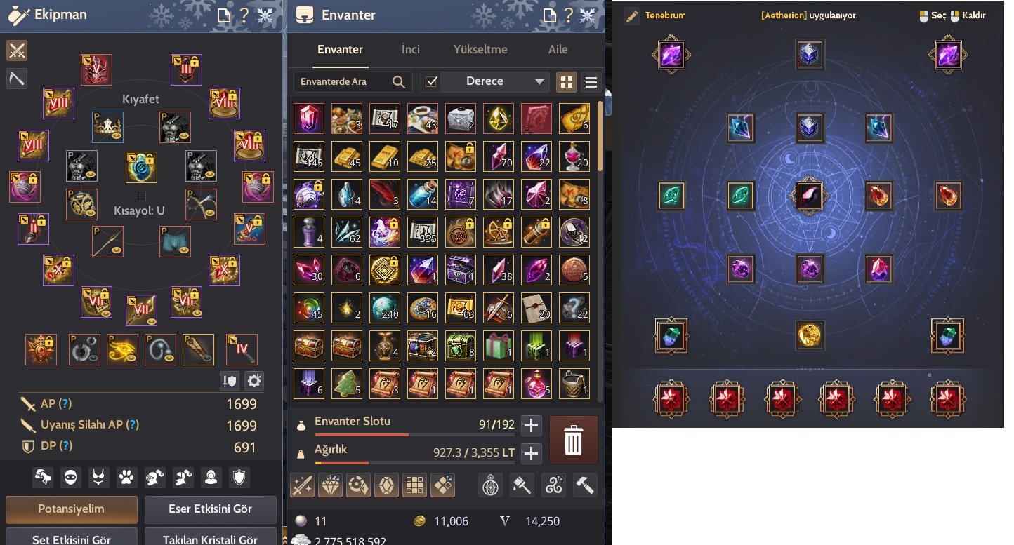 65 LWL END GAME BASLANGIC GRİNDE HAZIR HESAP