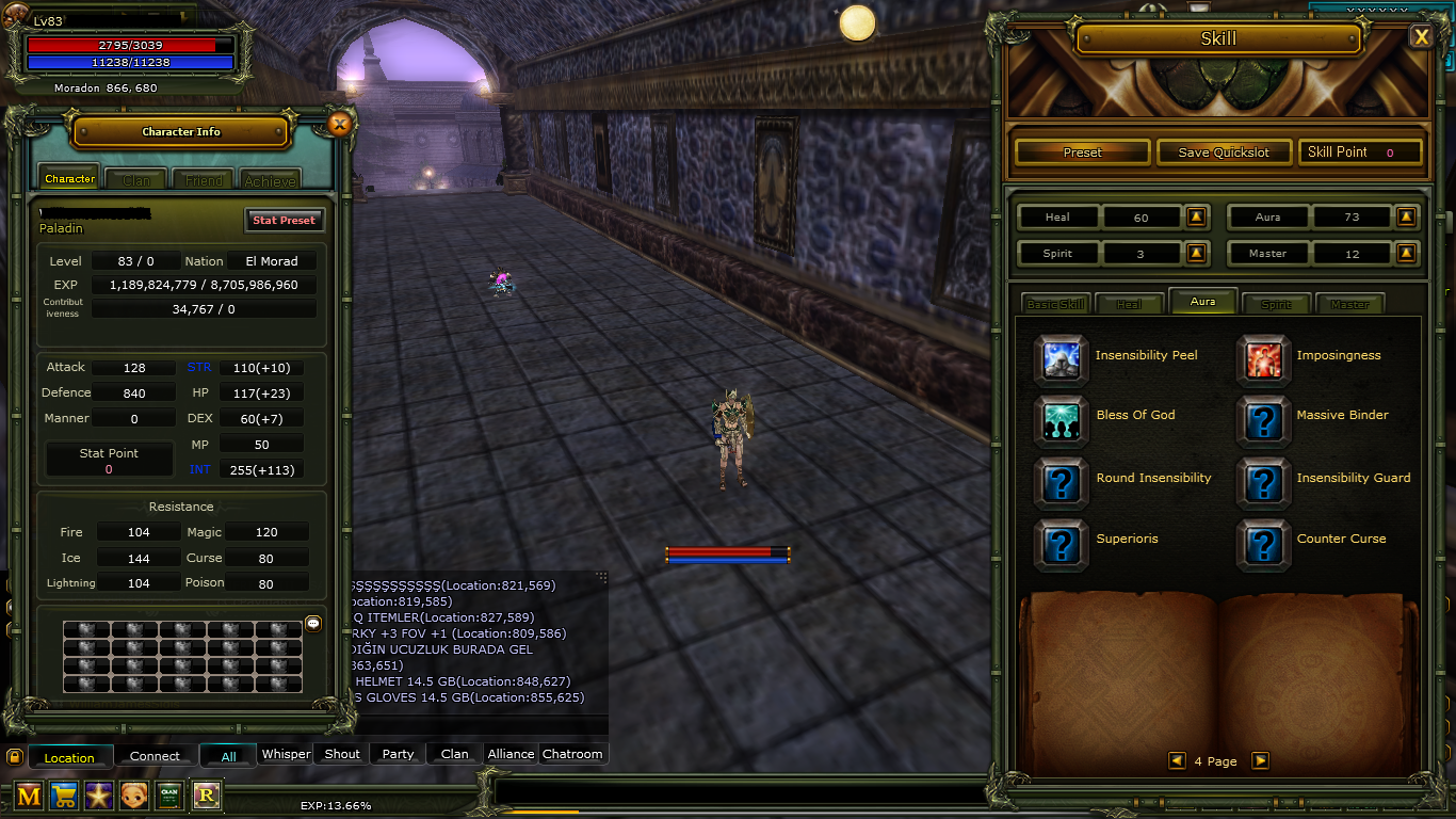 83 lvl Priest 77 okçu Human İtemli 7 questli 7 4 parça mitril 2 parça trial
