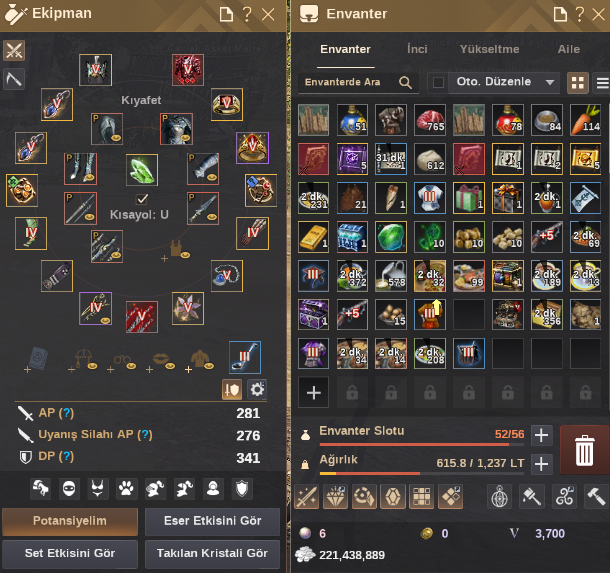BDO FULL PAKET DOLU HESAP Hashashin Ninja