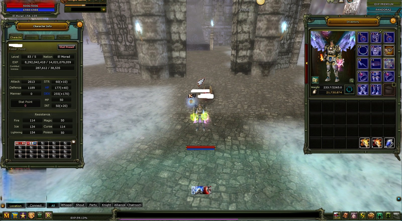 Pandora 8 quest fs li char
