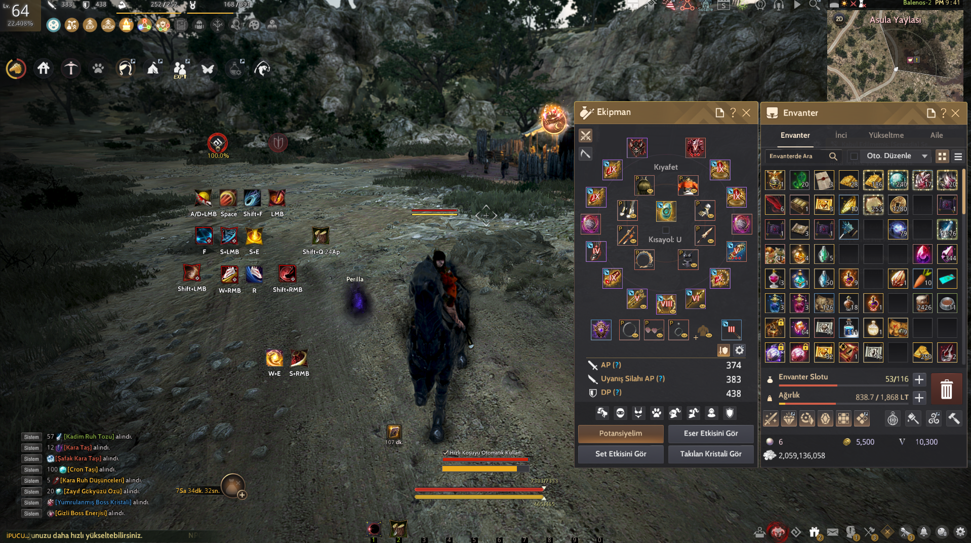 382 AP 437 DP Full (CrimsonKodlu)P2W 65 Lvl Hesap