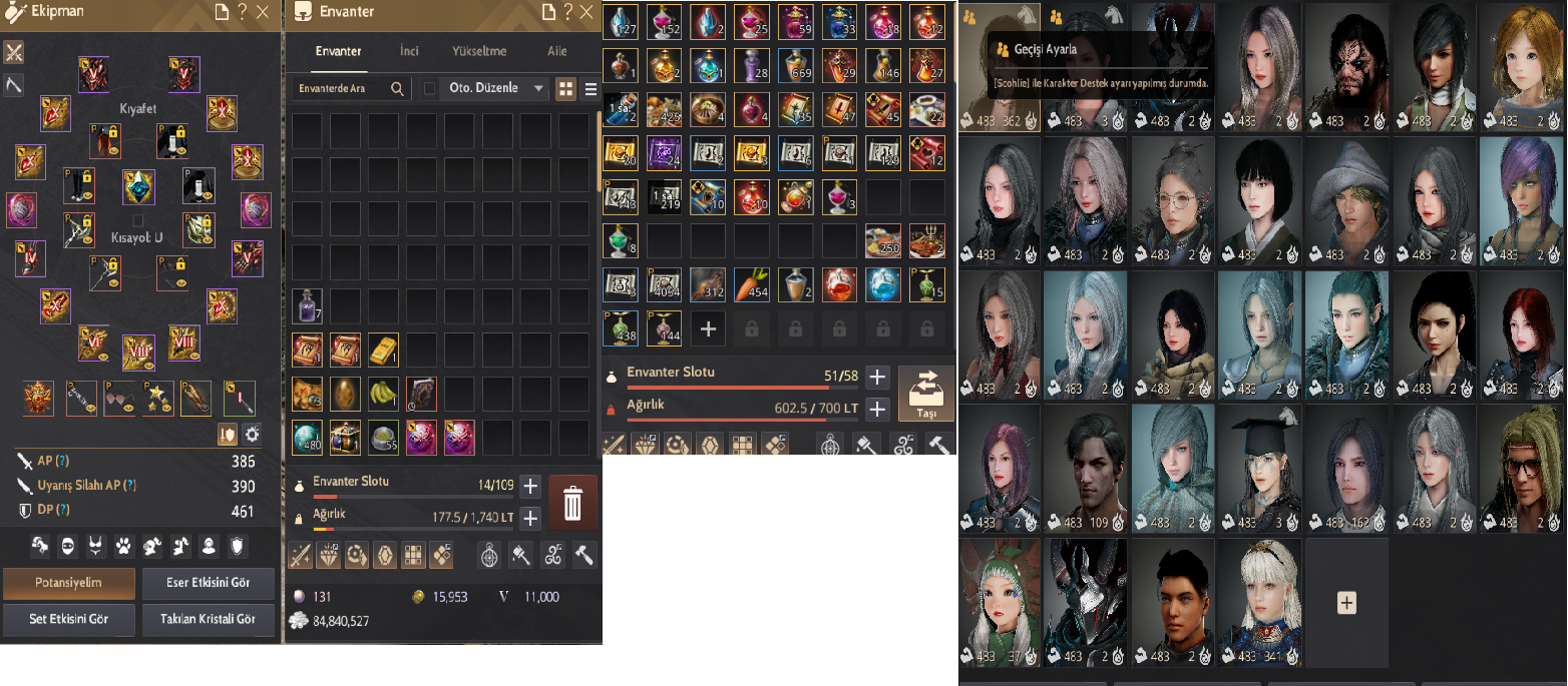 848 GS FULL PVP HAZIR BOL P2W HESAP