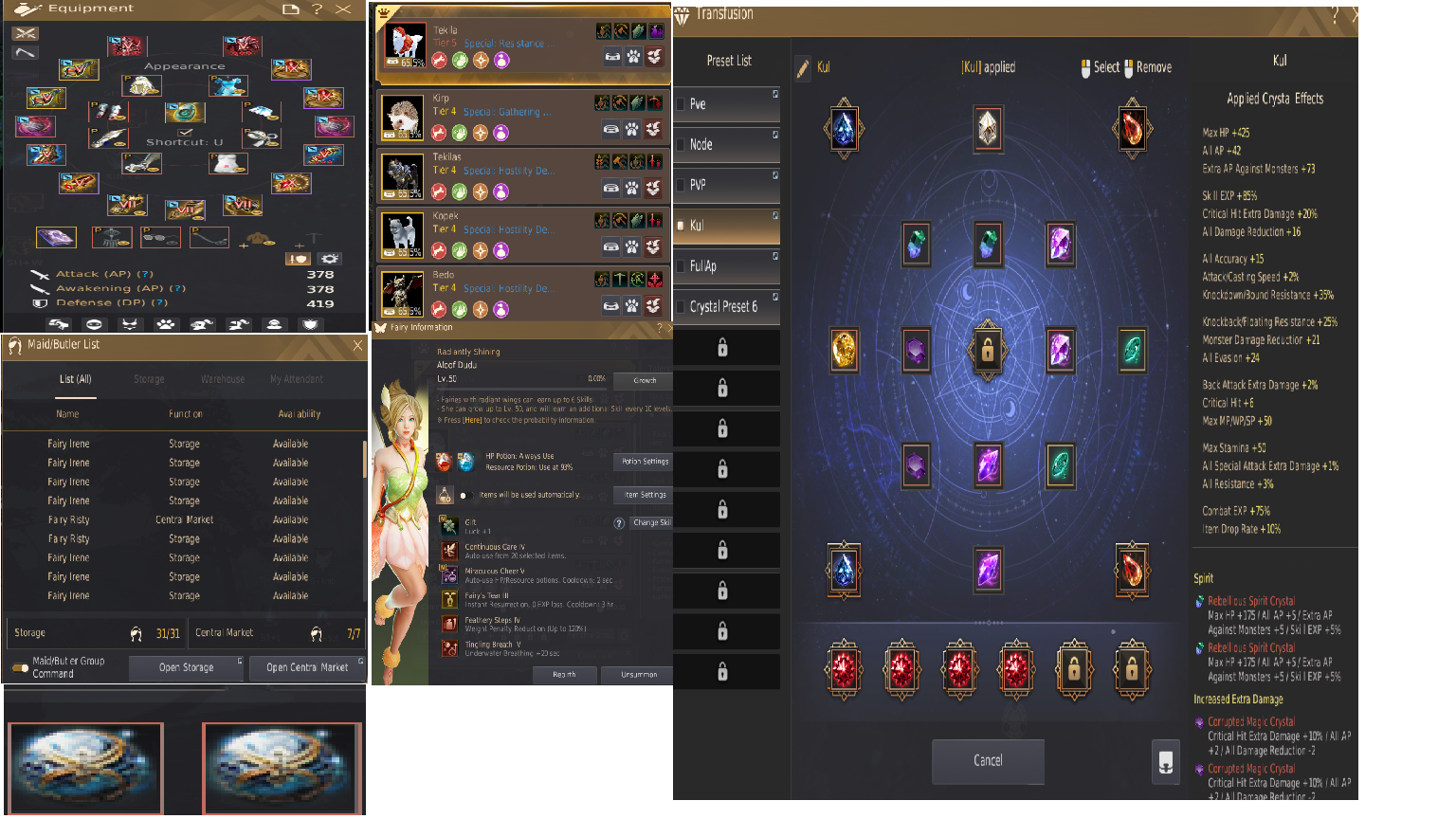 BDO EU FULL P2W 800 GS PVE PVP BUİLDİ HAZIR