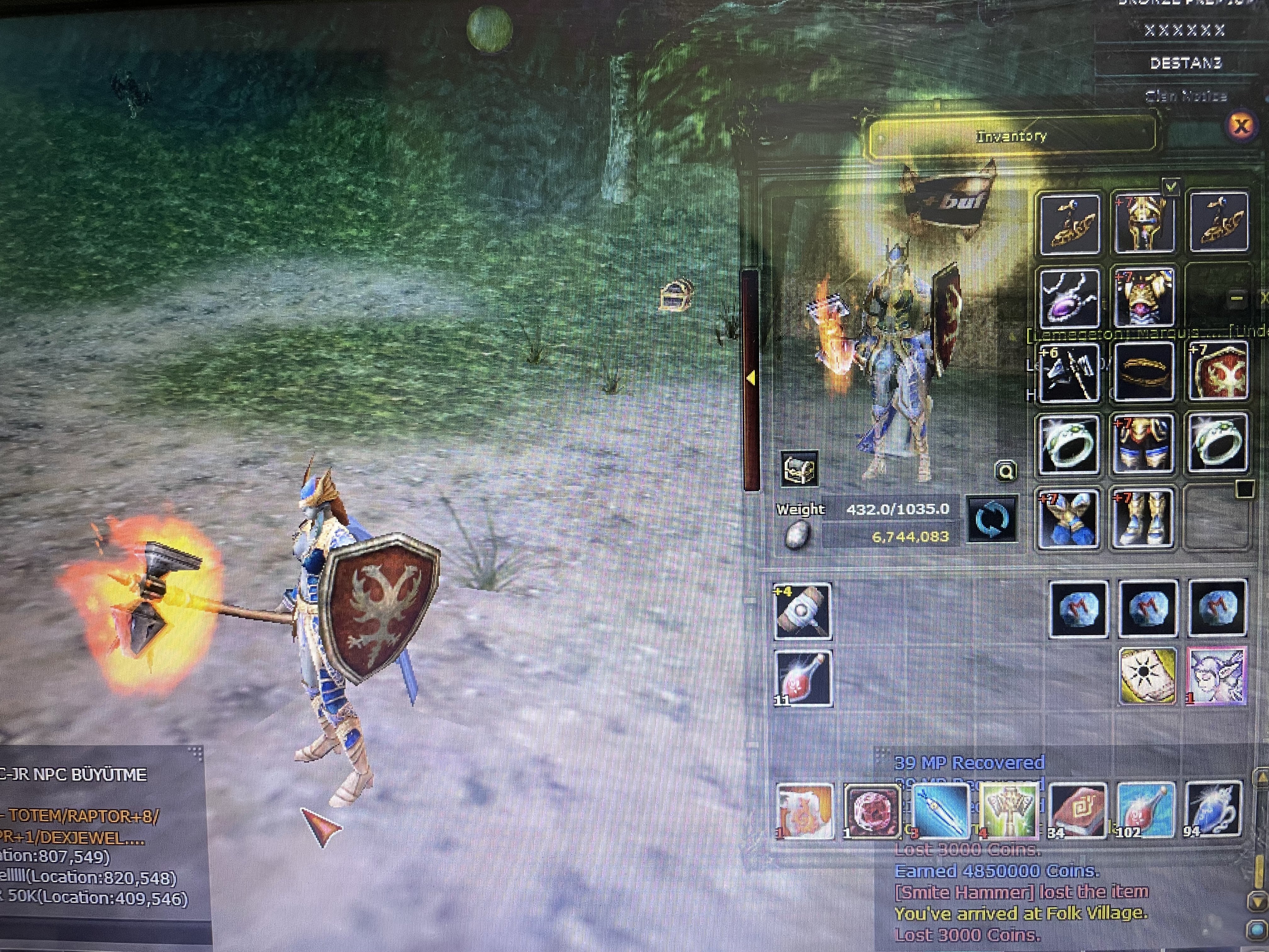 78 lvl 7 quest mace 7 int trial set - 77 warrior 7 dragon set