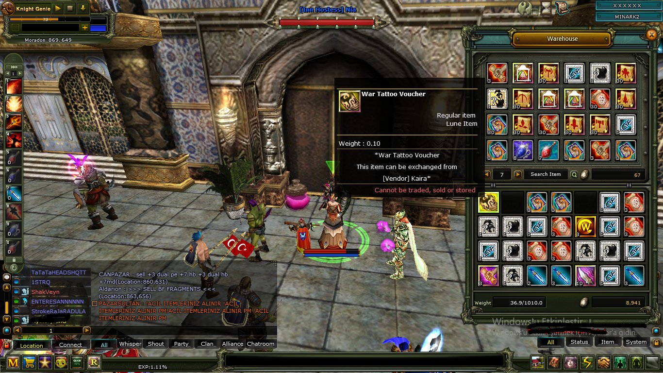 80 KARUS MAGE VE ROGUE YAN YANA