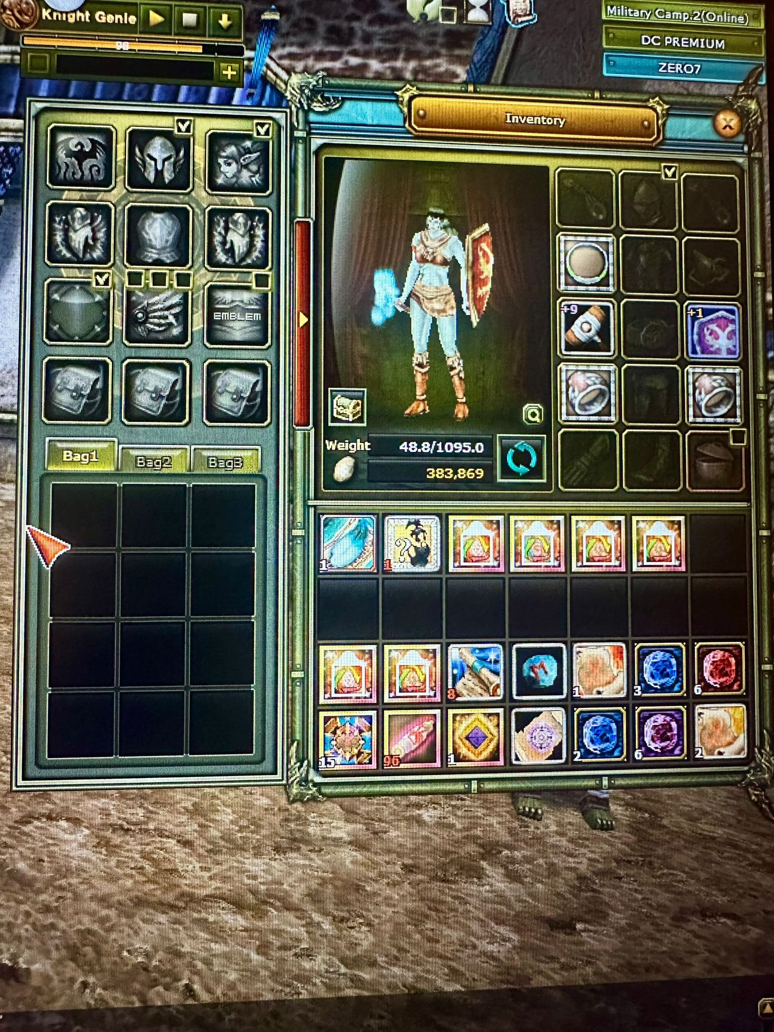 Zero 83/3 % 71 - Quest shield Reb 1 (kalkan)