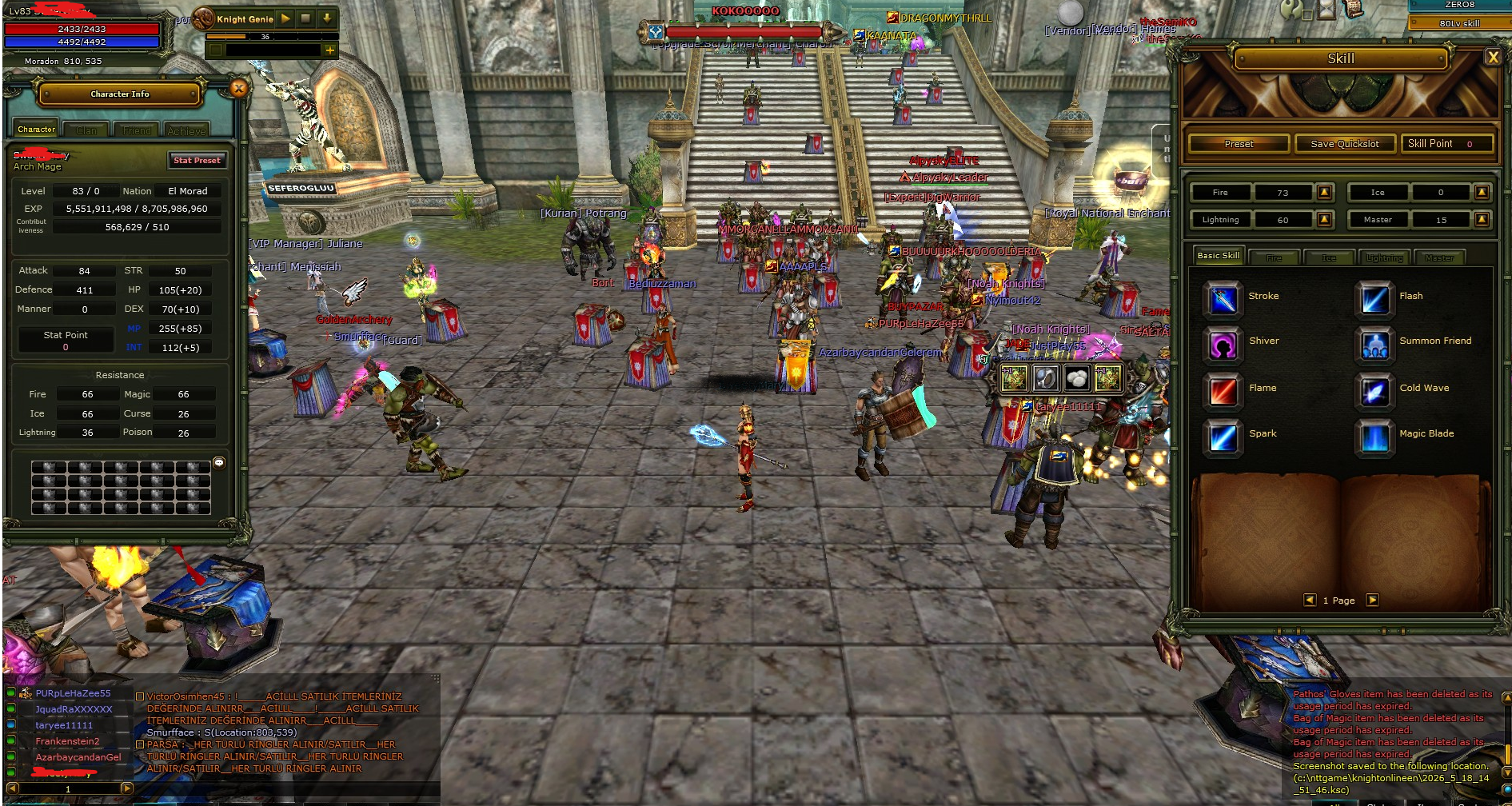 83 LVL ETKİNLİK MAGE