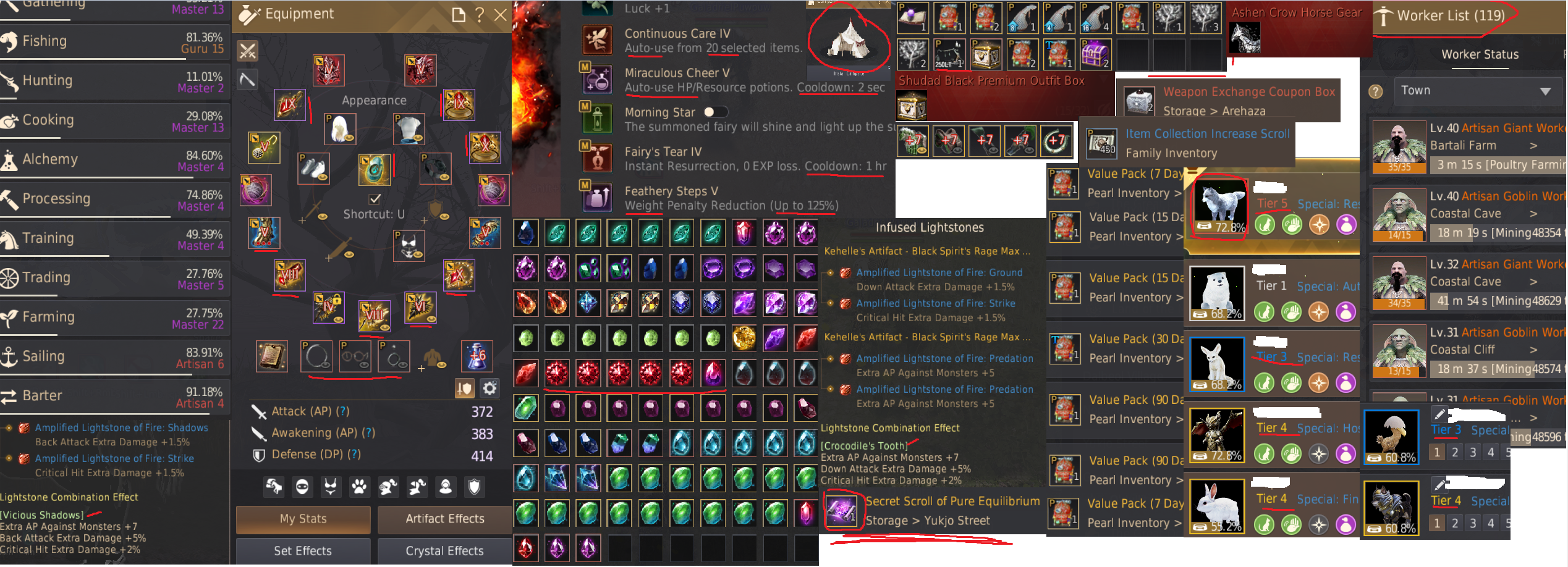 EU İLK SAHİBİNDEN CLİENT 383Ap 65 lvl 5k incili FULL P2W