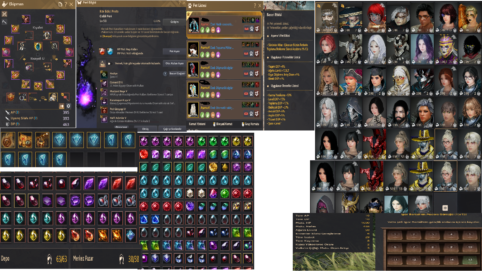 394/392/463 DP End Game Gear Pusula Teleskop Harita ve Yüzük