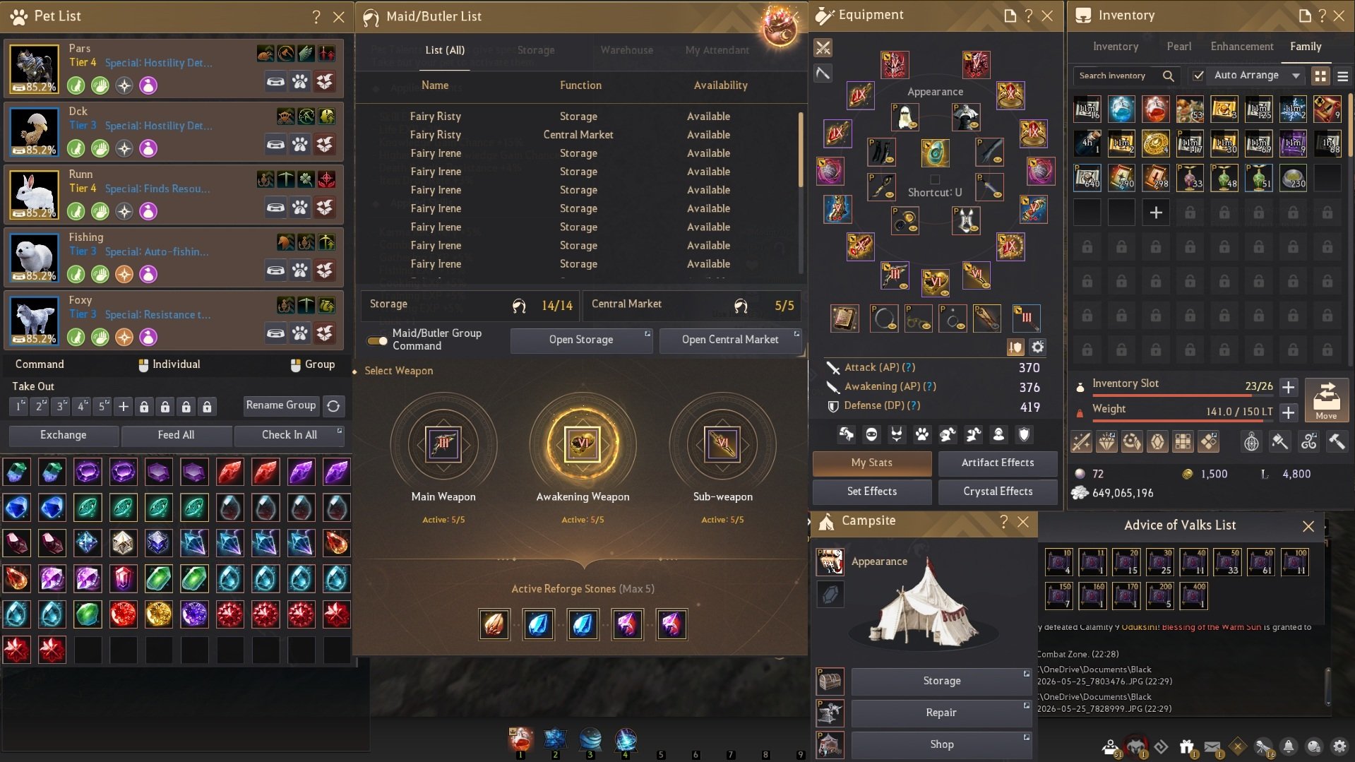 BdoEU 375 AP 418 DP 793GS WITCH / MAEGU / SORC