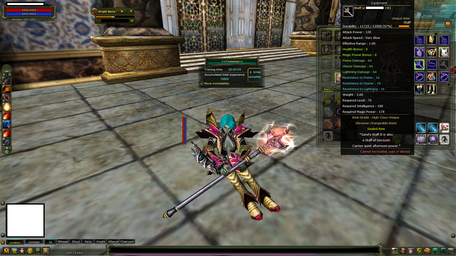 83/11 Mage 8 Quest Staff