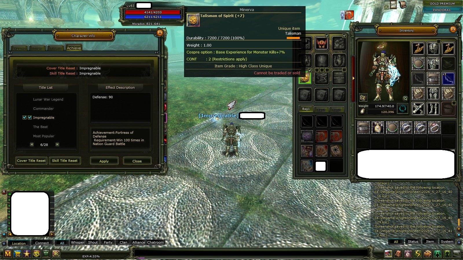 83/4 okcu 7 quest bow ve 90defli