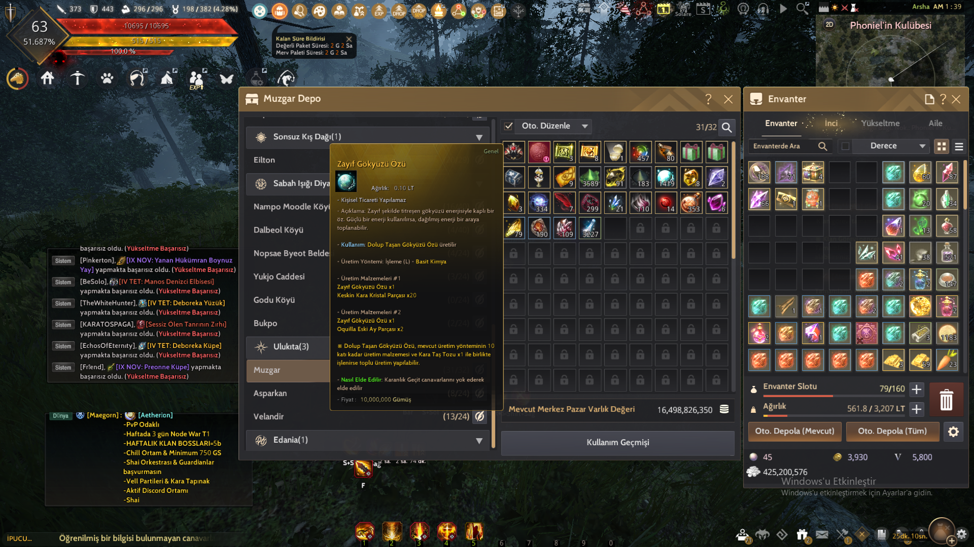 Guardian 63 lvl 373 ap 443 Dp