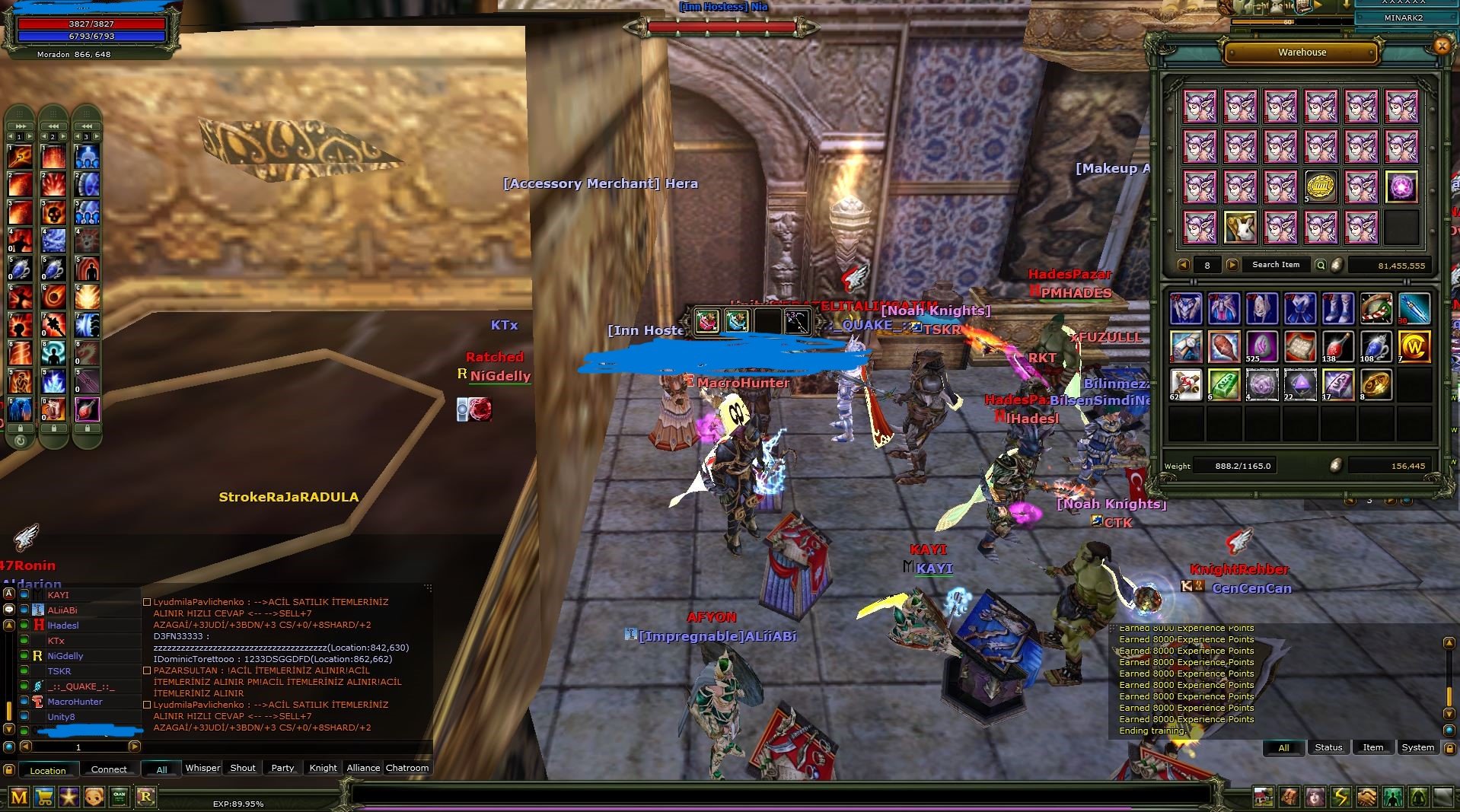83/4 % 90 MAGE 8 HP RON SET VE 7 MP RON SET VE 6 QUEST POLE STAFF