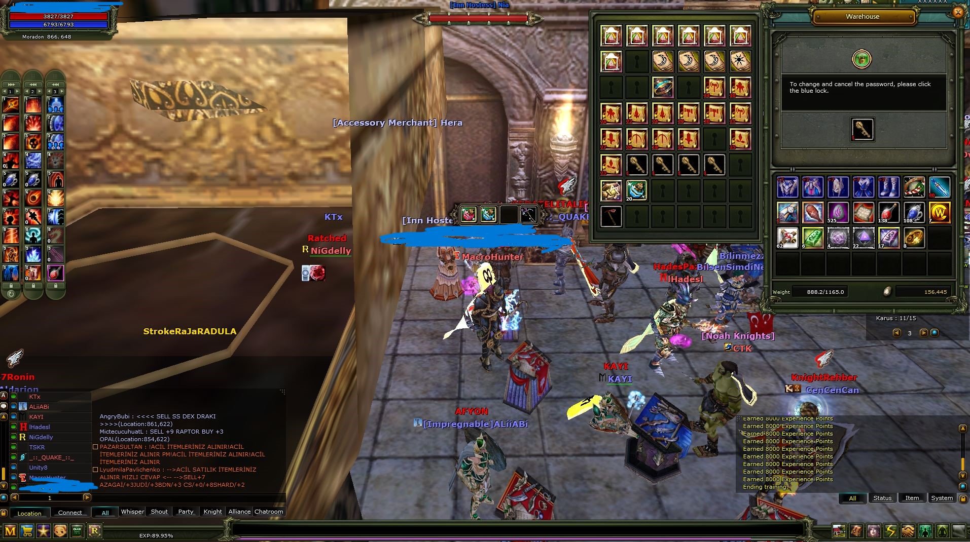 83/4 % 90 MAGE 8 HP RON SET VE 7 MP RON SET VE 6 QUEST POLE STAFF