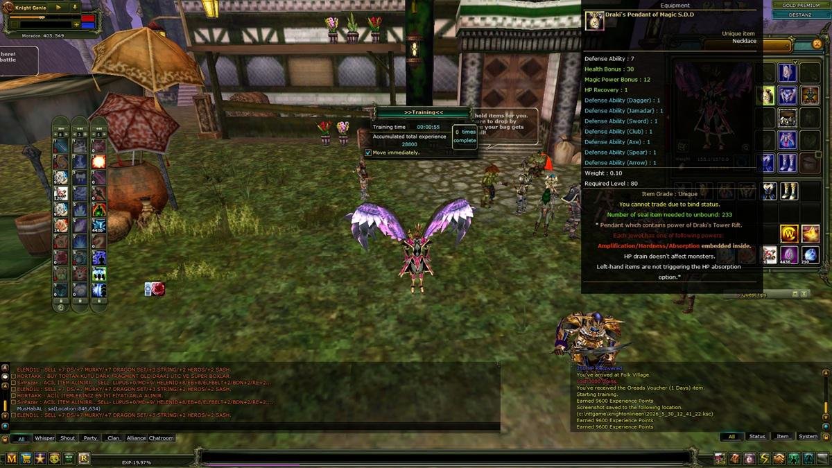 SELL 8 RONSLU KARUS REB 9 MAGE 83/9 REB MAGE YÜZDE 20 ÇOĞU GÖREV DURMAKTA ( QUESTLER YAPIL