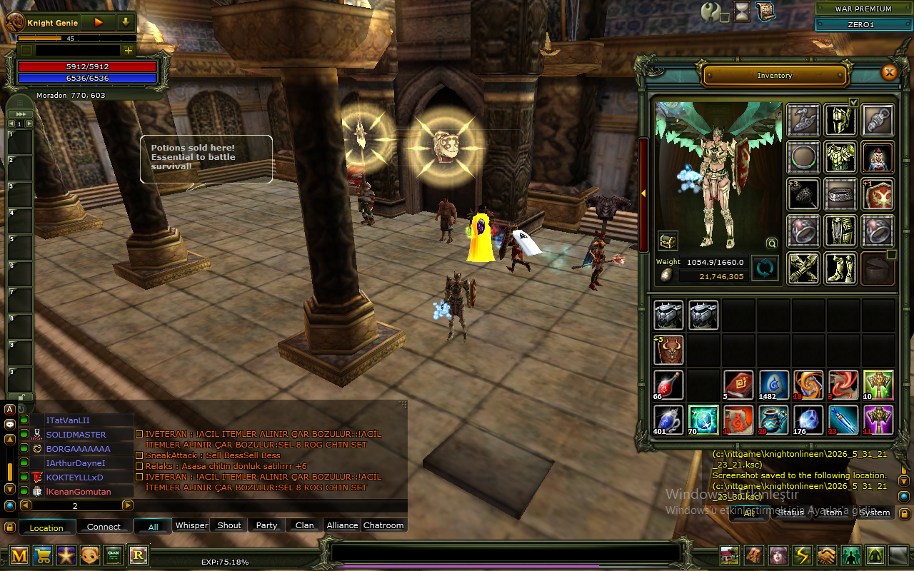 7 Quest kalkanlı 83 Reb 2 % 75exp human priest