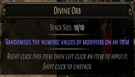 Path of exile 2 Divine orb adet 20 tl