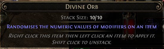 Path of exile 2 Divine orb adet 20 tl