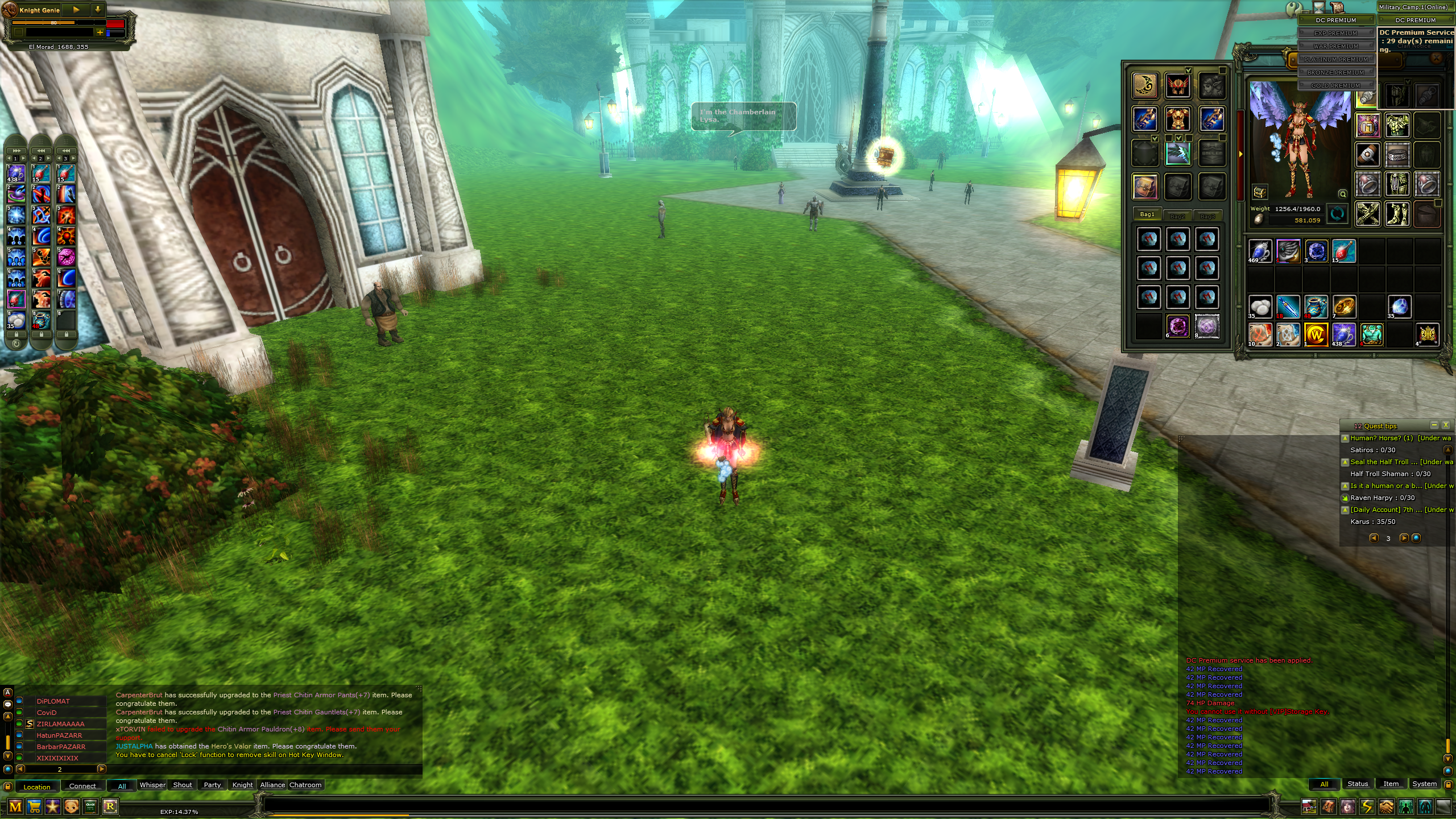 83 level ful pus dc preleri human priest