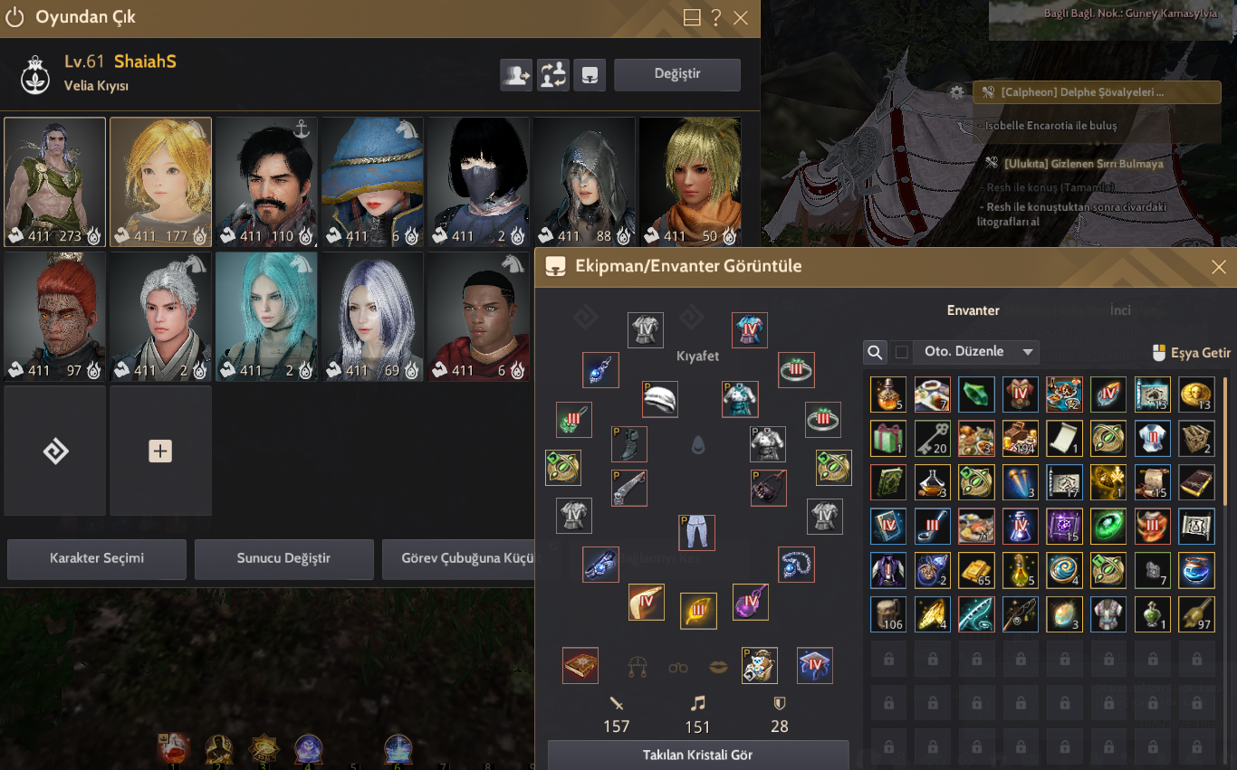 MENA 720GS P2W CLIENT ACCOUNT EKSİKSİZ GELİŞİM CHARI