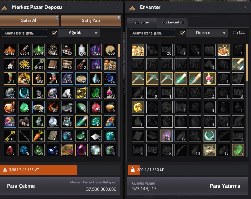 MENA 720GS P2W CLIENT ACCOUNT EKSİKSİZ GELİŞİM CHARI