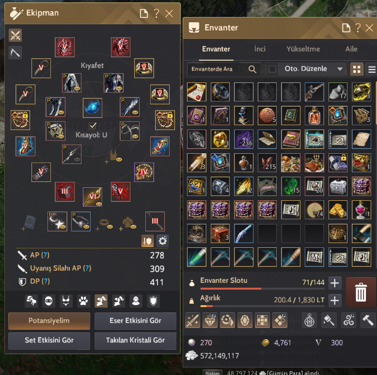 MENA 720GS P2W CLIENT ACCOUNT EKSİKSİZ GELİŞİM CHARI
